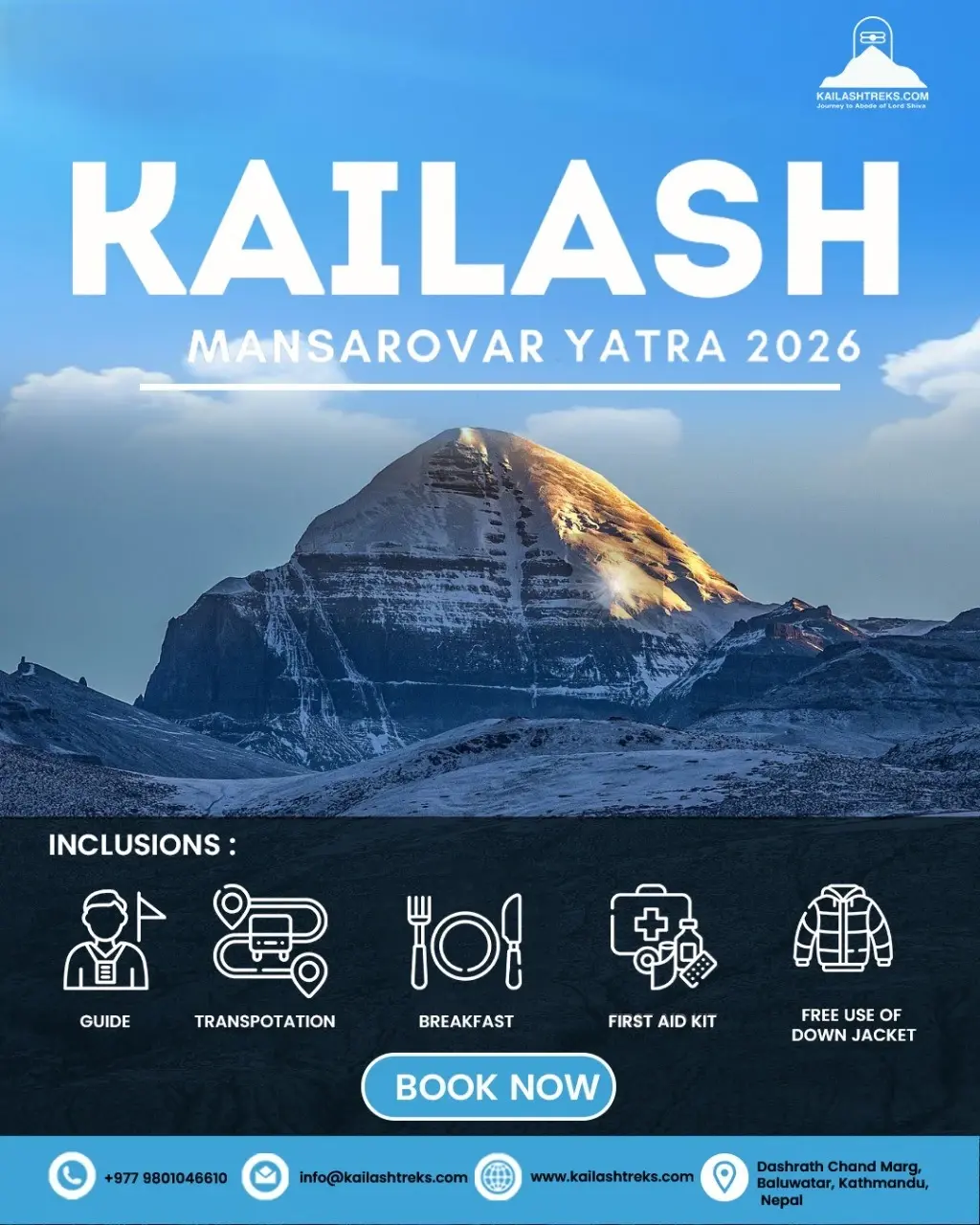 Lord Shiva's Eternal Abode: Mount Kailash Mansarovar Yatra 2026 Guide with Kailash Treks Nepal