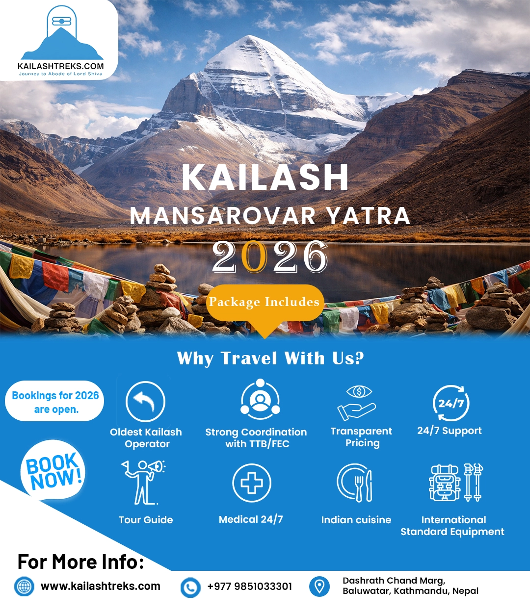 Kailash Mansarovar Yatra by Helicopter